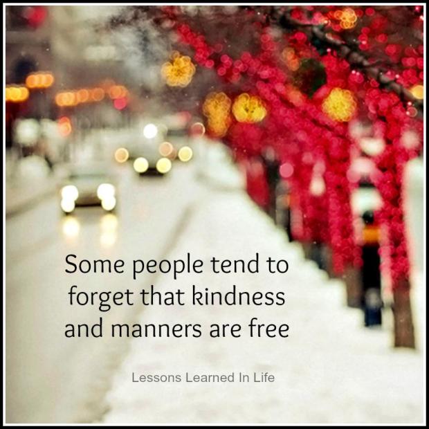 kindness and manners